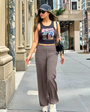 Load image into Gallery viewer, G4Free Flare Leggings for Women Wide Leg Pants for Casual Summer Women Fashion Straight Leg Trousers Pants for Business Work Lounge Casual(Taupe,S,Petite)
