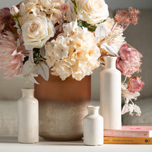 Load image into Gallery viewer, Sullivans White Ceramic Vase Set, Farmhouse Decor, Home Decorative Vase, Vases For Your Kitchen, Bedroom, Office, Living Room, Bathroom, &amp; Shelf Centerpiece Table Decorations (CM2333)
