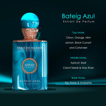 Load image into Gallery viewer, ANFAR LONDON Bateig Azul, Unisex, 3.4oz, FOR MEN &amp; WOMEN, citron, orange, mint, lemon, black currant and coriander
