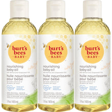 Load image into Gallery viewer, Burt's Bees Baby Nourishing Baby Oil, 100% Natural Origin Baby Skin Care - 5 Ounce Bottle, Pack of 3
