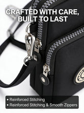 Load image into Gallery viewer, Small Crossbody Bag, Adjustable Strap, Black Mini Phone Wallet Purse, Compact Cell Phone Carrier for Hands-Free Convenience
