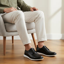 Load image into Gallery viewer, Marc Joseph New York Mens Cloud Street Oxford(Hands Free Technology) Black 9.5 Medium

