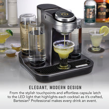 Load image into Gallery viewer, Bartesian Professional Cocktail Machine and Margarita Maker - High Capacity Bar Cocktail Mixer with 5 Premium Glass Bottles for Parties and Entertaining - Push-Button Technology and Easy Clean Design
