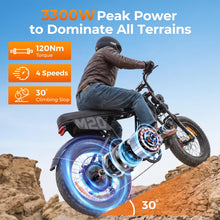 Load image into Gallery viewer, ENGWE Dirt E-Bike Hydraulic Brakes and Full Suspension with Accessories
