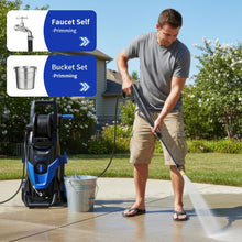 Load image into Gallery viewer, New Upgrade Pressure Power Washer 4800PSI w/4 Quick Connect Nozzles, Inlet Hose &amp; Filter&amp;500ML Soap Tank, High Cleaning Machine for Cars/Fences/Driveways/Patios/Home Cleaning,Blue
