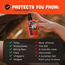 Load image into Gallery viewer, Ben's Tick &amp; Insect Repellent - Travel Size Bug Spray with 30% DEET for Mosquitoes, Ticks &amp; More - Up to 7 Hours of Protection - Fragrance-Free - 3.4 oz (4 Pack)
