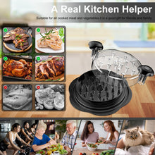 Load image into Gallery viewer, SURETIVIAN Chicken Shredder Large Chicken Breast Shredder Tool Twist with Brush&amp;Fork, Visible Meat Shredder Machine, Strong Anti-Slip Strip, Ergonomic Handle, BPA Free, Suitable for Pork Beef Chicken
