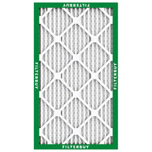 Load image into Gallery viewer, Filterbuy 16x25x1 Air Filter MERV 8 Essential Dust &amp; Allergy Defense (4-Pack), Electrostatic Pleated HVAC AC Furnace Filters Replacement (Actual Size: 15.50 x 24.50 x 0.75)
