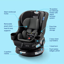 Load image into Gallery viewer, Graco EasyTurn 360 2-in-1 Convertible Car Seat, 360 Degree Rotating Infant to Toddler Rotating Car Seat, 2 Modes Forward and Rear Facing, Slim Design, Cyran
