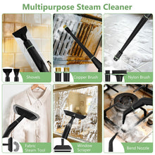 Load image into Gallery viewer, Steam Cleaner, Portable Steamer for Cleaning with 16pcs Accessories, 6-Level Adjustable and 15s Heat-Up, Handheld Steam Cleaner for Home, Tile, Dirt, Grout, Grease, Car Detailing
