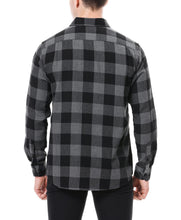 Load image into Gallery viewer, Alex Vando Mens Button Down Shirts Regular Fit Long Sleeve Casual Plaid Flannel Shirt.Grey/Black,L
