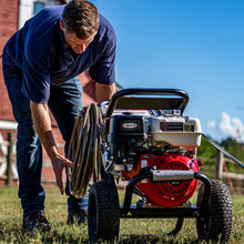 Load image into Gallery viewer, Simpson Cleaning PS60869 PowerShot 4000 PSI Gas Pressure Washer, 3.5 GPM AAA Triplex Pump, Honda GX270 Engine, Includes Spray Gun, Wand, 5 QC Nozzle Tips, 3/8-inch x 50-Foot Monster Hose, 49-State
