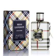 Load image into Gallery viewer, Miss London for Women Eau De Parfum - Honeysuckle, Rose, Jasmine, Peony - Elegant Blends with Floral, Citrus &amp; Woody Note - Fresh &amp; Feminine Scent - 100ml Bottle for Daily Wear &amp; Special Occasions
