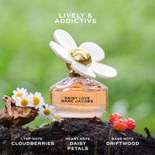 Load image into Gallery viewer, Marc Jacobs Daisy Love Eau de Toilette 3-pc Set (Daisy Love Women's Eau de Toilette 3.3oz • Travel Spray 0.33oz • Body Lotion for Women 2.5oz) Notes of Cloudberries, Daisy Petals, and Driftwood
