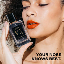 Load image into Gallery viewer, Ellis Brooklyn MYTH Eau de Parfum, Sophisticated Jasmine Musk Perfume for Women, Clean, Vegan, Paraben-Free, Long Lasting, Notes of Bergamot, Tiger Orchid &amp; White Cedarwood, 50ml / 1.7oz
