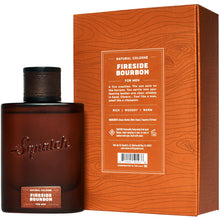 Load image into Gallery viewer, Dr. Squatch Fireside Bourbon Cologne - Natural cedarwood, clove, and patchouli fragrance inspired by Wood Barrel Bourbon Bar Soap
