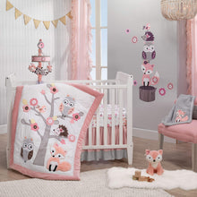 Load image into Gallery viewer, Lambs &amp; Ivy Friendship Tree Plush Pink Woodland Fox Stuffed Animal Toy - Autumn
