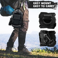 Load image into Gallery viewer, 1 Gallon Water Bottle Insulated - 128 Oz Stainless Steel Metal Water Jug with Holder - | Carrying Bag | Spout Handle | Straw Lids | Keep Cold &amp; Hot | - Black Tactical Flask for Travel Hiking Sport
