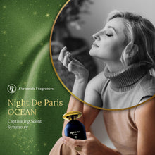Load image into Gallery viewer, L'Orientale Fragrances Night De Paris Ocean 100ml / 3.3oz - Oil-Based Perfumes for Women &amp; Men, Unisex Aromatic Aquatic Eau de Parfum w/Bergamot - Long-Lasting Up to 24 Hours, Ideal for All Seasons
