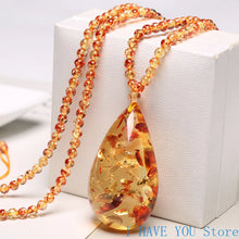 Load image into Gallery viewer, Baltic Flower Drops Pendant Natural Amber Beeswax Necklace Pendant Jewelry for Men and Women Necklaces Jewelry Necklace
