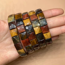 Load image into Gallery viewer, BOEYCJR Colorful Tiger Eyes Natural Stone Beads Bangles &amp; Bracelets Handmade Jewelry Energy Bracelet for Women or Men
