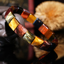 Load image into Gallery viewer, BOEYCJR Colorful Tiger Eyes Natural Stone Beads Bangles &amp; Bracelets Handmade Jewelry Energy Bracelet for Women or Men
