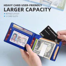 Load image into Gallery viewer, Rfid Leather Luxury Men Wallets Money Bag Slim Thin Man Card Holder Wallet for Men Small Short Purse Male White Vallet Billfold
