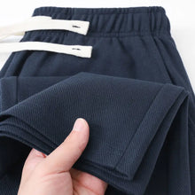 Load image into Gallery viewer, Korean Autumn Youth Trend Men's Twill Casual Pants Solid Elastic Waist Pocket Drawstring Loose Straight Sports Versatile Trouser
