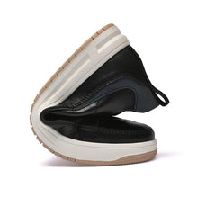 Load image into Gallery viewer, New Men Sneakers Elevator Shoes Comfortable Leather Heightening Shoes For Men Insole 6cm 8cm Heels Casual Lift Height Shoes Man
