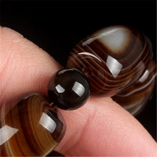 Load image into Gallery viewer, Natural Brazilian Silk Wrapped Agate Bucket Bead Bracelet Men's and Women's Lutong National Style Bracelet
