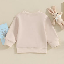 Load image into Gallery viewer, 2023-11-04 Lioraitiin 0-3Y Toddler Baby Boy Girl Easter Outfit Crewneck Sweatshirt Letter Long Sleeve Pullover Spring Shirt Tops
