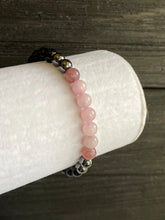 Load image into Gallery viewer, Black Tourmaline, Hematite, Rose Quartz &amp; Lepidolite Bracelet/Healing, Depression, Anxiety, Protection, Empath
