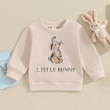Load image into Gallery viewer, 2023-11-04 Lioraitiin 0-3Y Toddler Baby Boy Girl Easter Outfit Crewneck Sweatshirt Letter Long Sleeve Pullover Spring Shirt Tops

