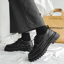 Load image into Gallery viewer, STRONGSHEN Men Casual Leather Shoes Thick Soled Formal Shoes Fashion Handmade Brogue Business Shoes Oxford Zapatos Hombre
