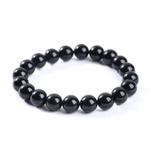 Load image into Gallery viewer, JD Natural Stone 7A Black Tourmaline Bead Bracelets Women Healing Crystals Chakra Yoga Meditation Jewelry Schorl Strand Bangles
