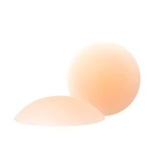 Load image into Gallery viewer, NIPPIES Nipple Cover - Matches Breast Skin Tone - Sticky Adhesive Silicone Nipple Pasties - Reusable Pasty Nipple Covers for Women with Travel Box Crème
