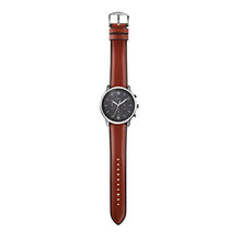 Load image into Gallery viewer, Fossil Men's Neutra Quartz Stainless Steel and Leather Chronograph Watch, Color: Smoke, Amber (Model: FS5512)
