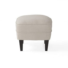 Load image into Gallery viewer, Great Deal Furniture Alfred Fabric Club Chair, Natural with Ottoman
