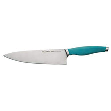 Load image into Gallery viewer, Rachael Ray Cucina Japanese Stainless Steel Knife Kitchen Cutlery Wooden Block Set, 6 Piece, Agave Blue
