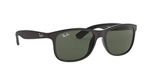 Load image into Gallery viewer, Ray-Ban RB4202 Andy Rectangular Sunglasses, Matte Black/Dark Green, 55 mm
