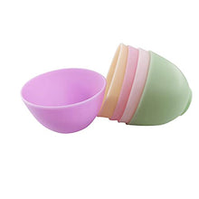 Load image into Gallery viewer, 3.3 Inch Home Use Silicone Facial Mask Mixing Bowl for Facial Mask，Mud Mask and Other Skincare Products Multi colored 5 Pcs (Small)
