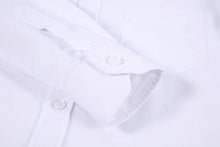 Load image into Gallery viewer, AOLIWEN Boy's Long Sleeve Button-Down Collared Dress Shirt Ruffle Shirts School Uniform Blouse White

