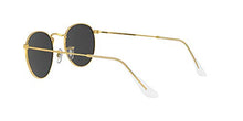 Load image into Gallery viewer, Ray-Ban RB3447 Round Metal Sunglasses, Gold/Black Polarized, 53 mm
