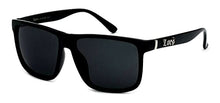 Load image into Gallery viewer, Locs Gangster Oversized Rectangular Horn Rim Sunglasses All Black
