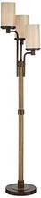 Load image into Gallery viewer, Astoria Rustic Farmhouse Floor Lamp 3-Light Tree Bronze Faux Wood Faux Tea Alabaster Glass for Living Room Reading Bedroom Office Uplight - Franklin Iron Works
