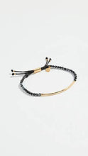 Load image into Gallery viewer, gorjana Women's Power Gemstone Bracelet for Courage, Gold/Snowflake Obsidian, One Size
