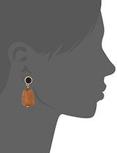 Load image into Gallery viewer, Edil Fantas S925 Minimalist Wooden Nut Pendant Earrings for Women Silver Post Stud Light Weight Birthday Valentine's Day Mothers Day Christmas Gift
