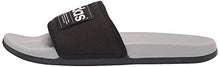 Load image into Gallery viewer, adidas Unisex Adilette Comfort Slide Sandal, Core Black/White/Grey, 5 US Men
