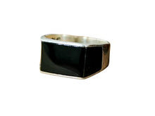 Load image into Gallery viewer, 925k Silver Mens Ring-Handmade Mens Ring-Onyx Stone Ring-Jewelry Gift For Mens-Silver rings for Men- Men Onyx Wedding Ring
