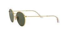 Load image into Gallery viewer, Ray-Ban unisex adult Rb3447n Flat Lens Metal Sunglasses, Gold/Green, 53 mm US
